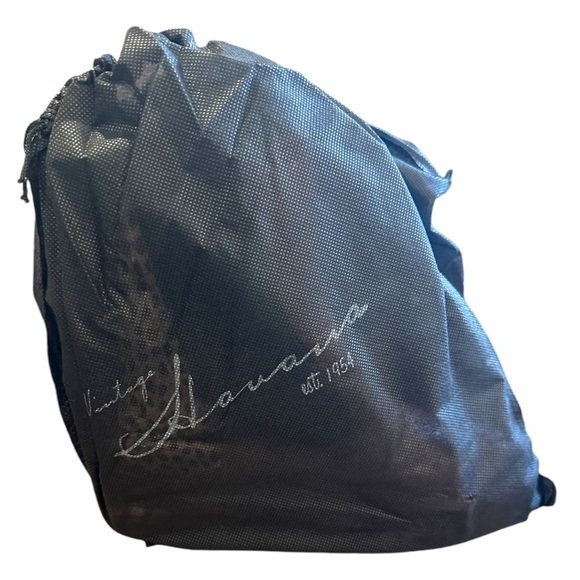 Vintage Havana Cognac/Leopard print boots with real calf fur size 7 - Picture 6 of 9